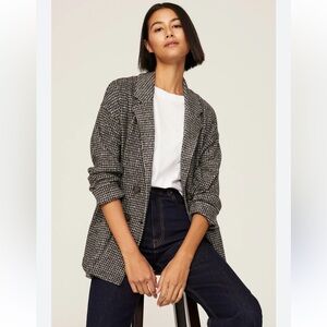 Madewell Houndstooth Blazer Jacket